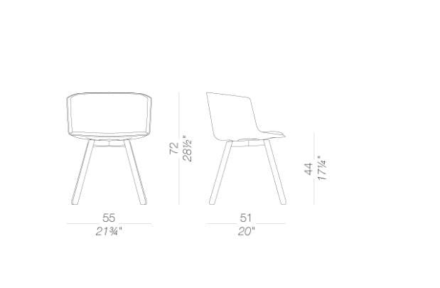 Мягкий стул из ткани Lapalma ARCH-00129565 - Вид №2
