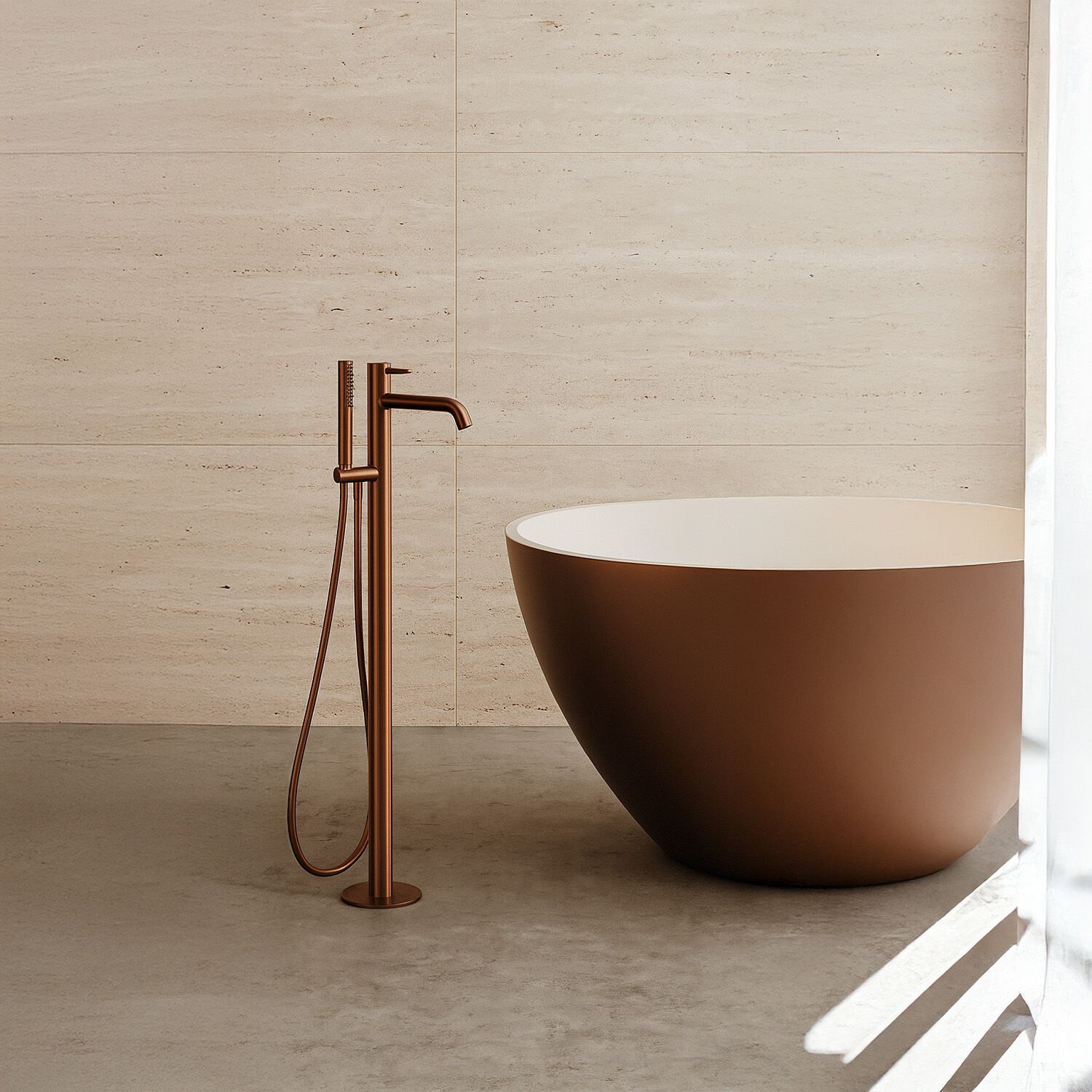 Смеситель для ванны из нержавеющей стали с ручным душем SINED CARLOFORTE ARCH-00148397 - Вид №2