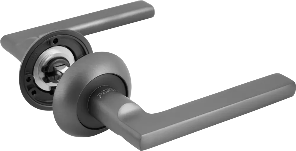 Дверные ручки PUNTO Polo графит для межкомнатных и входных дверей 85203505