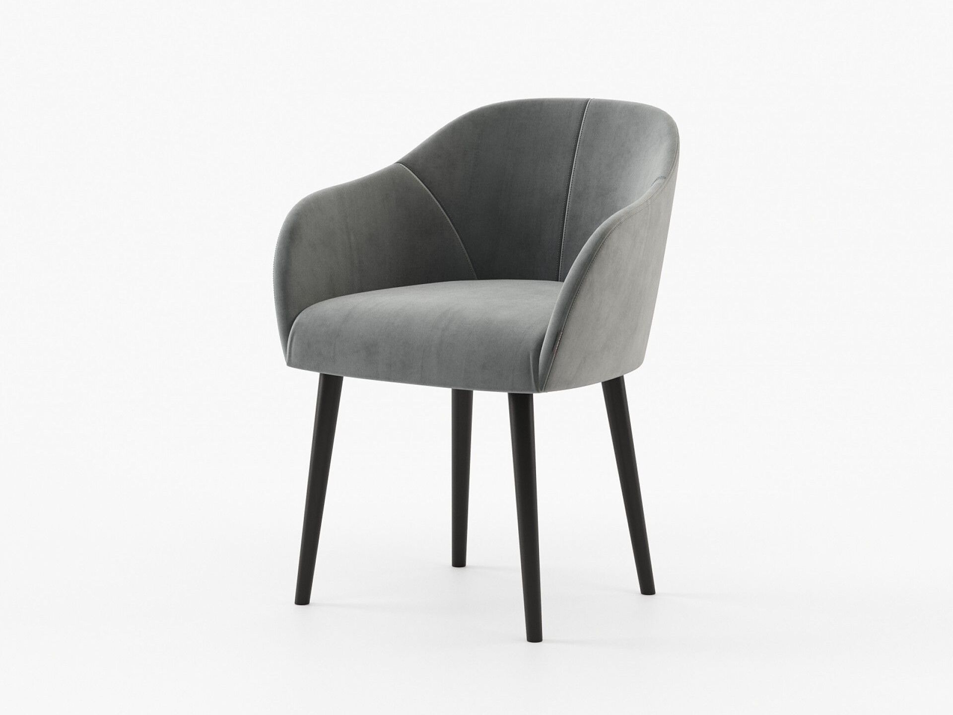 Бархатный стул с подлокотниками Laskasas ARCH-00081929 - Вид №2