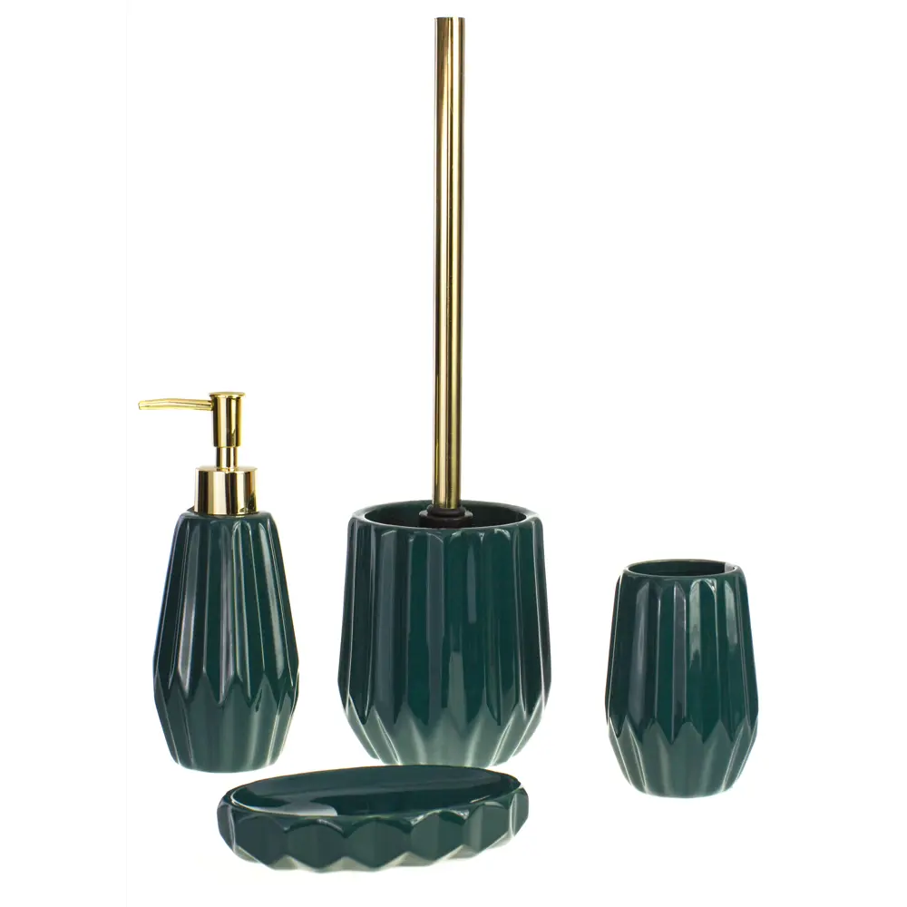 Мыльница Emerald керамика цвет изумрудный PROFFI HOME STLM-2163156 - Вид №1