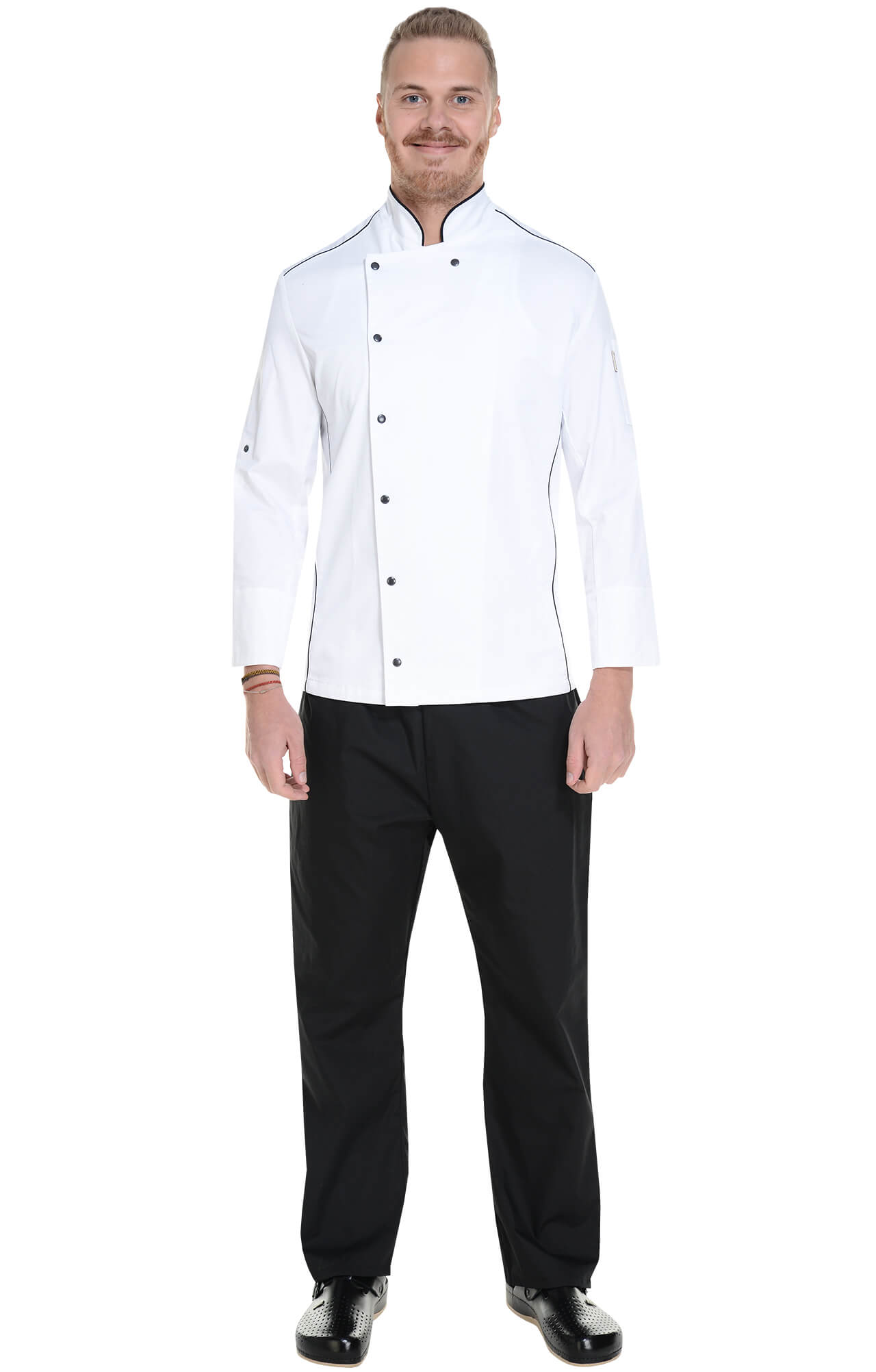 62619 Китель поварской white RICON  Одежда для поваров  размер 58 (XXXXL)  - Вид №4