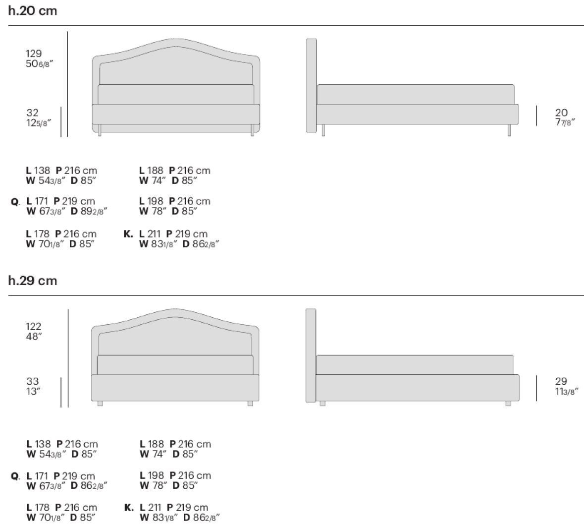 Двуспальная кровать Bolzan CAPRI ARCH-00146348 - Вид №8