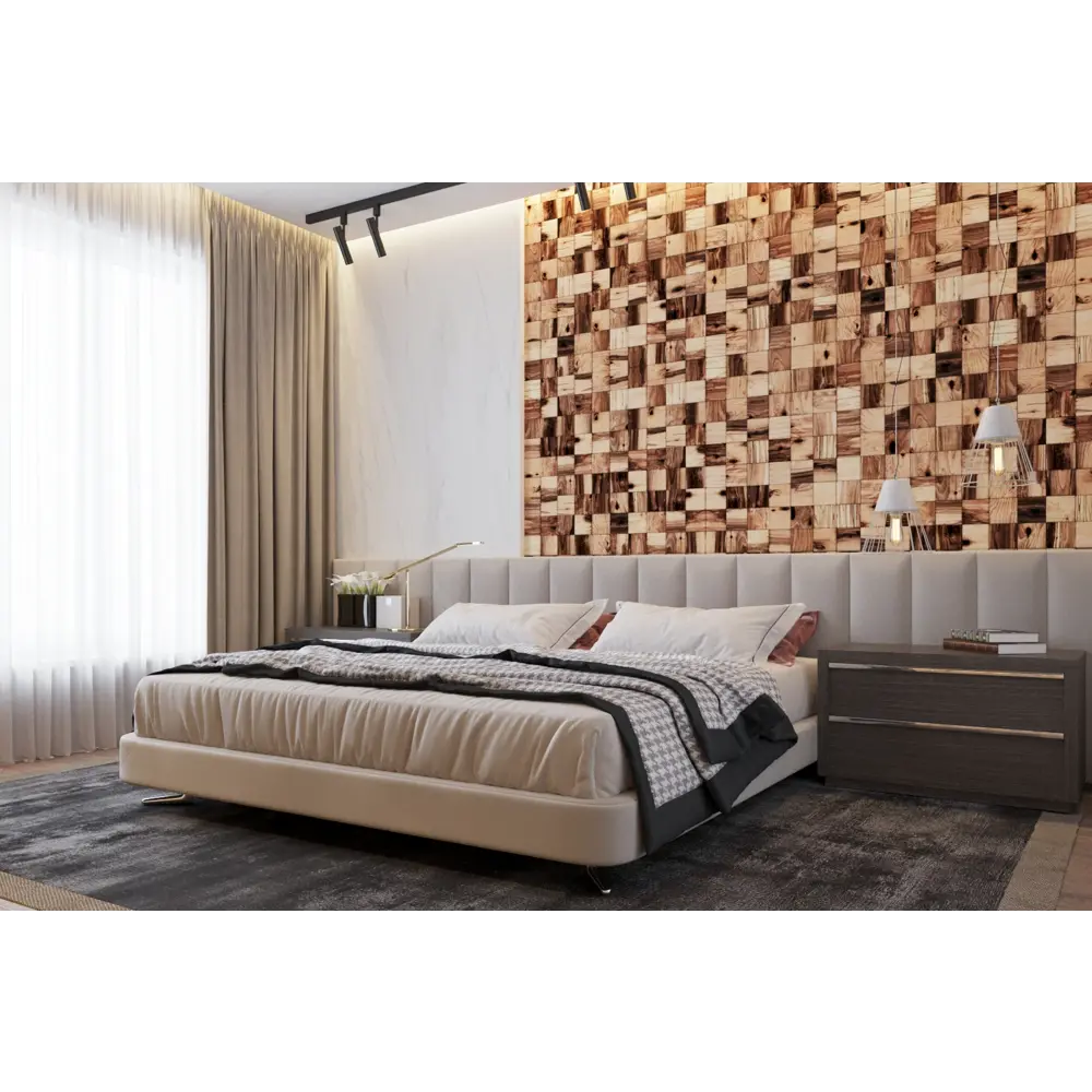Деревянная мозаика Росби 100x100 мм 300x300 мм 22 шт. 82625503 STLM-2205473 Santreyd  - Вид №2