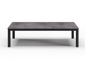 Алюминиевый низкий прямоугольный садовый столик