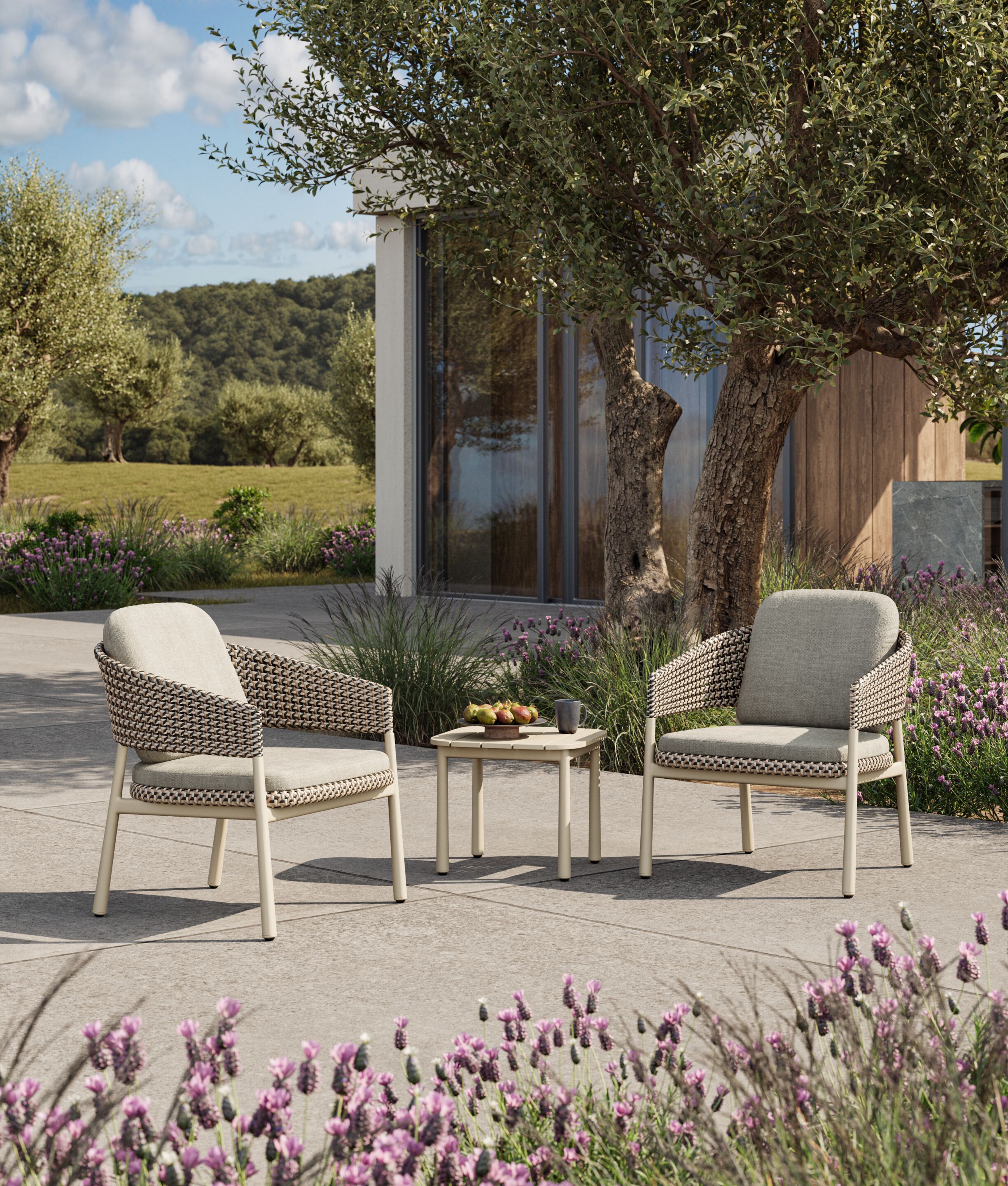 Металлический прямоугольный садовый столик VINEKO Hipo ARCH-00152407