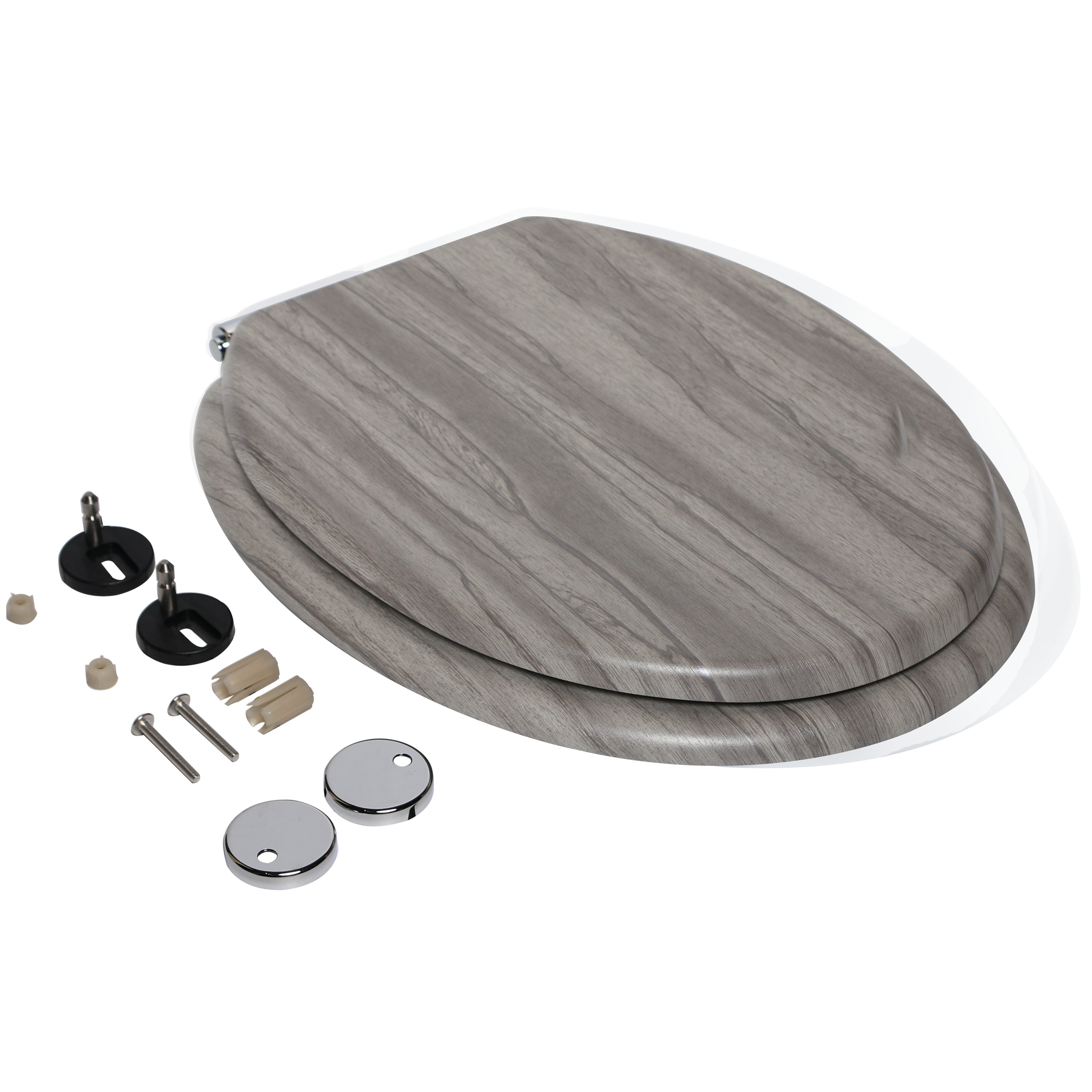 82282379 Сиденье для унитаза Purity овальное цвет серый дуб STLM-0024007 SENSEA  - Вид №6