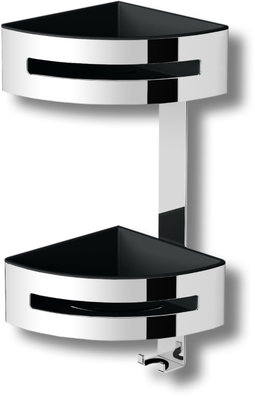 75862 Душевая полка подвесная с крючком для водосгона цвет хром LANGBERGER Accessories