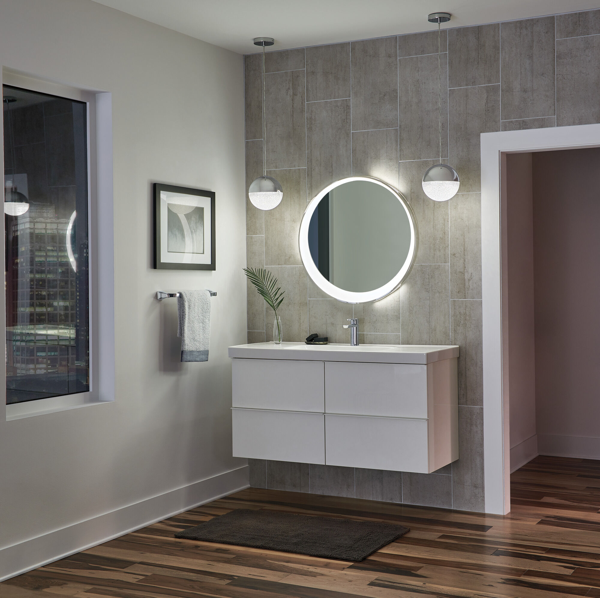 75218-PN Вешалка для полотенец 18 дюймов Delta Faucet Tesla Полированный никель - Вид №2