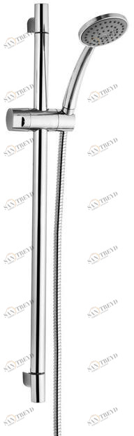 Rubinetterie Mariani Хромированная направляющая с ручным душем Noir 760-no