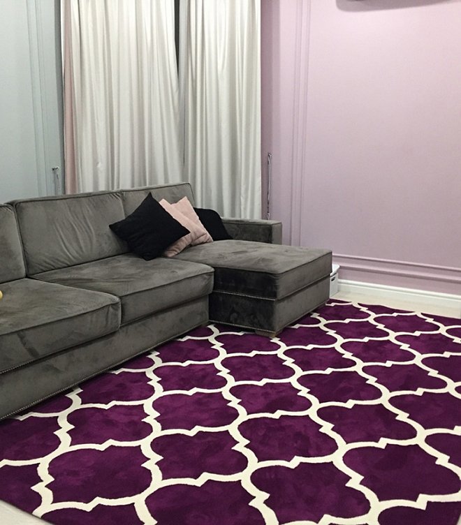 Ковер Trelli белый 200х280 DOLLY CAPRETS ДИЗАЙНЕРСКИЕ, ТРЕЛЬЯЖНЫЙ УЗОР 015110 Белый;чёрный  - Вид №2