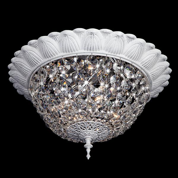 Потолочный светильник Eurosvet Эмма 10067/5 белый с серебром Strotskis EUROSVET ЭММА 201698 Белый;прозрачный - Вид №3