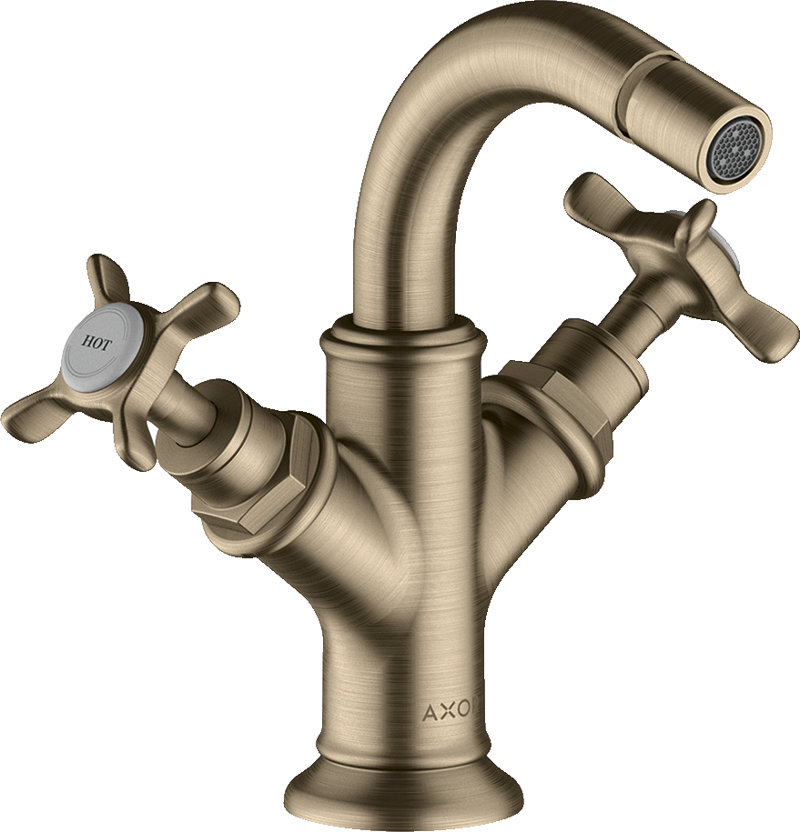 16520820 Смеситель для биде, 2 ручки, крестообразные ручки и сливной гарнитур AXOR MONTREUX