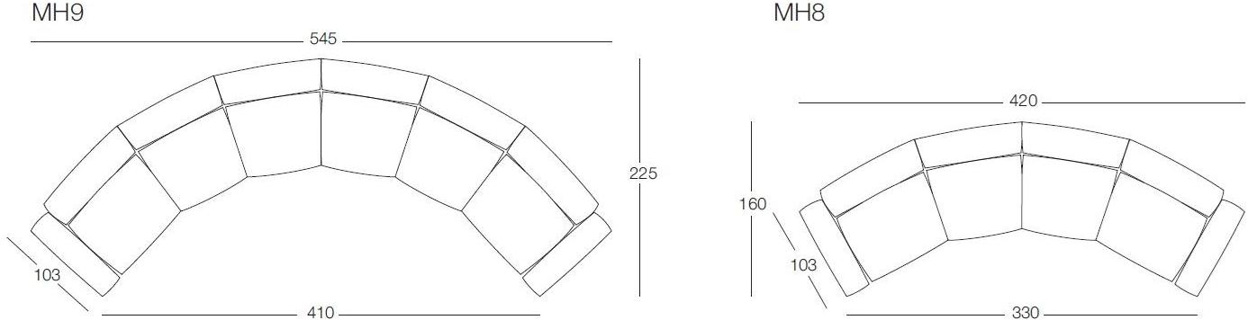 arflex Мягкий диван из ткани на 4 места Marechiaro xiii sun-id-1507948 - Вид №2