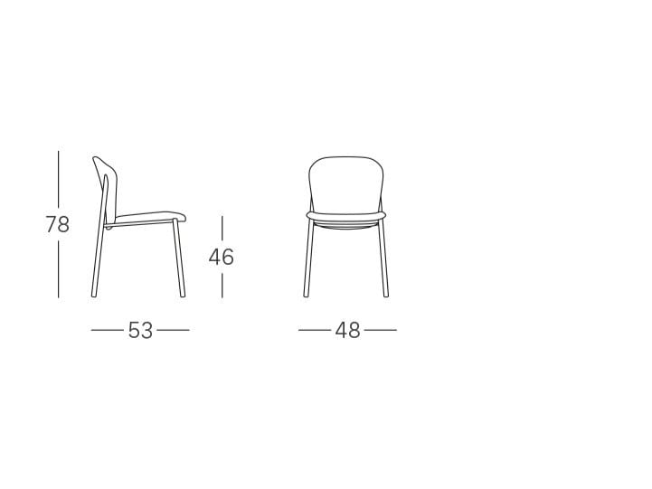 Стальной мягкий стул S-CAB Finn ARCH-00092572 - Вид №8