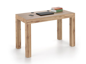 Прямоугольный меламинированный стол с выдвижным ящиком