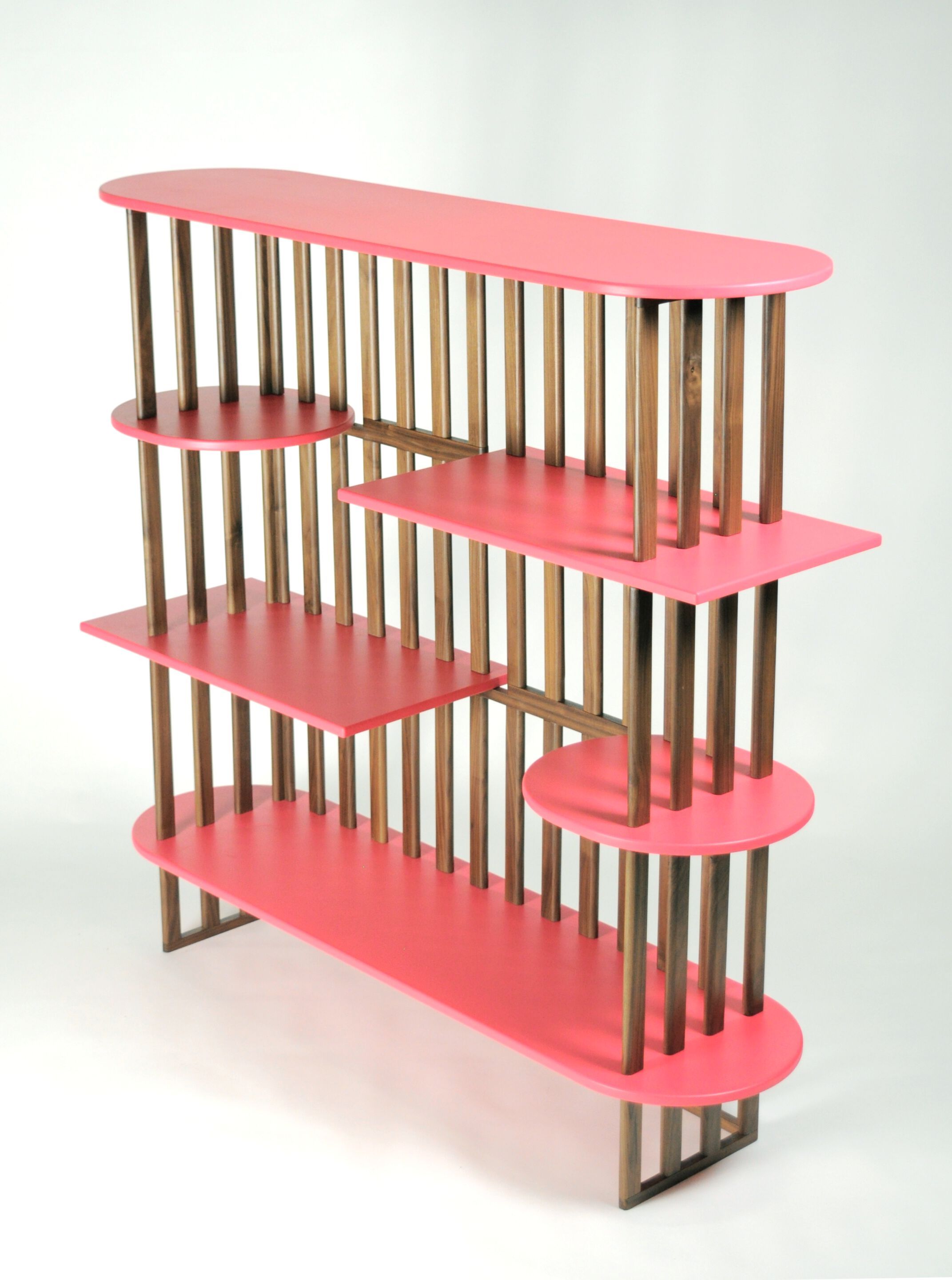 Книжный шкаф из массива дерева с четырьмя полками Medulum ARCH-00097158 - Вид №5