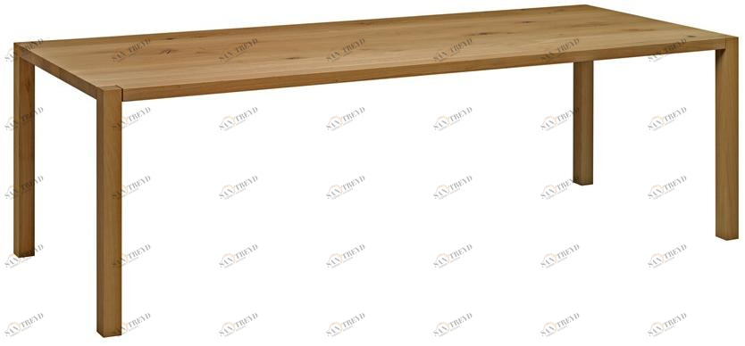 e15 Прямоугольный стол из массива дерева  Ta9 