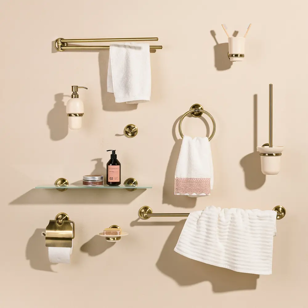 Держатель для полотенца двойной Antico цвет латунь VERRAN STLM-2114726 - Вид №6