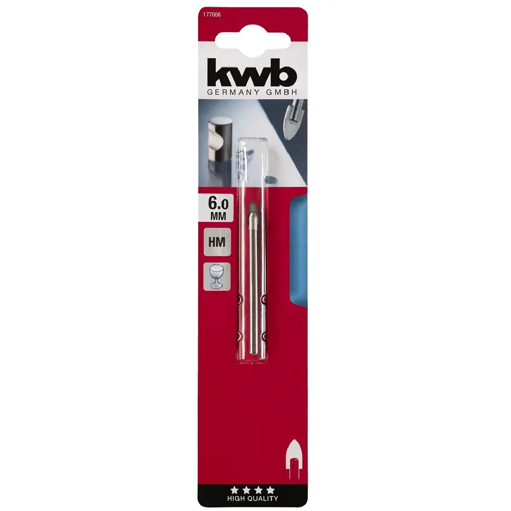 Сверло по стеклу KWB 1770-06, 6x75 мм 12554991 STLM-2124013  - Вид №1