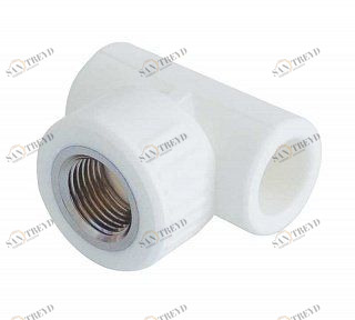 Тройник KALDE переходной ВР D20х3/4"х20 полипропиленовый белый 3222TFO200C20