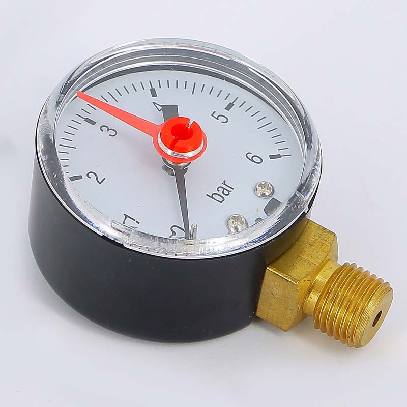 Манометр радиальный 1/4" 50 мм TIEMME 6 бар 3180007 - Вид №1