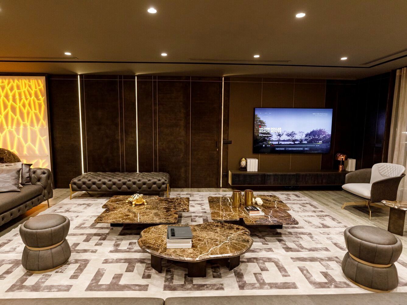 Круглый пуф из ткани ABLE ELIZABETH ARCH-00079590 - Вид №4