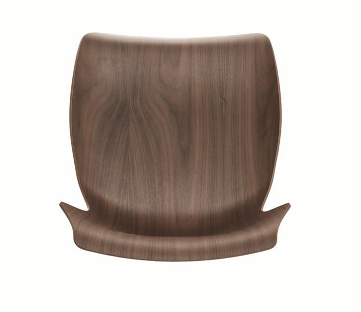 BassamFellows Табурет деревянный со спинкой Petal Cb-292 - Вид №5