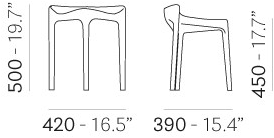 Pedrali Низкий штабелируемый табурет Happy sun-id-1506328 - Вид №5