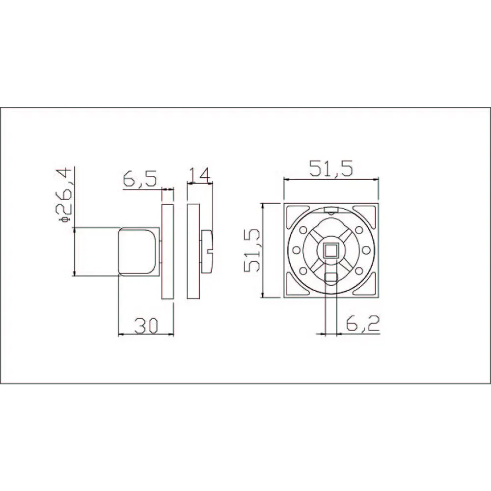 EDSON EDS-WC-Q2 - Накладка-фиксатор для входных и межкомнатных дверей 85165140 STLM-0059278 - Вид №3