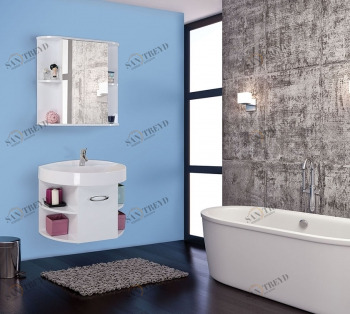 Тумба подвесная Onika РОДОС 75.01 с умывальником FST-75 ОНИКА 231955