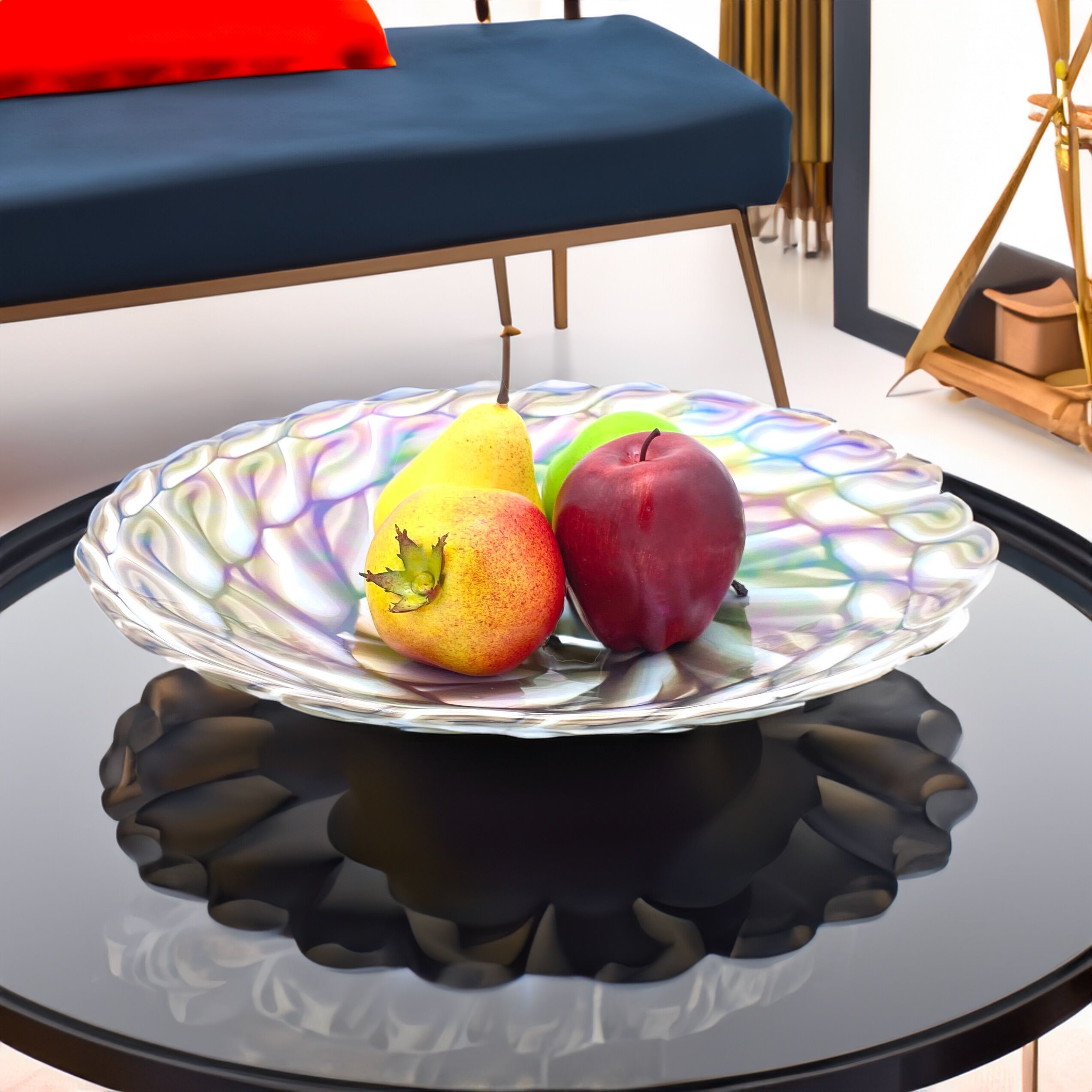 Тарелка для фруктов из муранского стекла ручной работы YourMurano Decorative Plates ARCH-00096636 - Вид №10