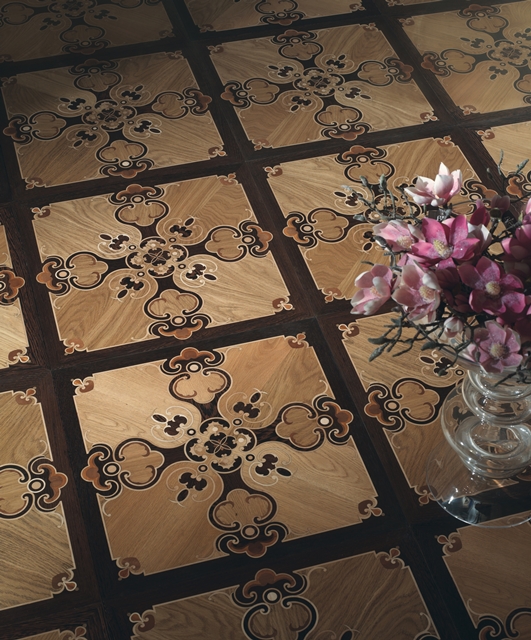 Quad9 Tifernoit Rubina - дуб, венге, клен и дуссье Parquet - Вид №2