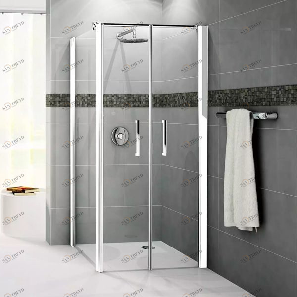 Боковая панель 87 см GIADA F2B Novellini GIADA с белым профилем GIADNF2B811A