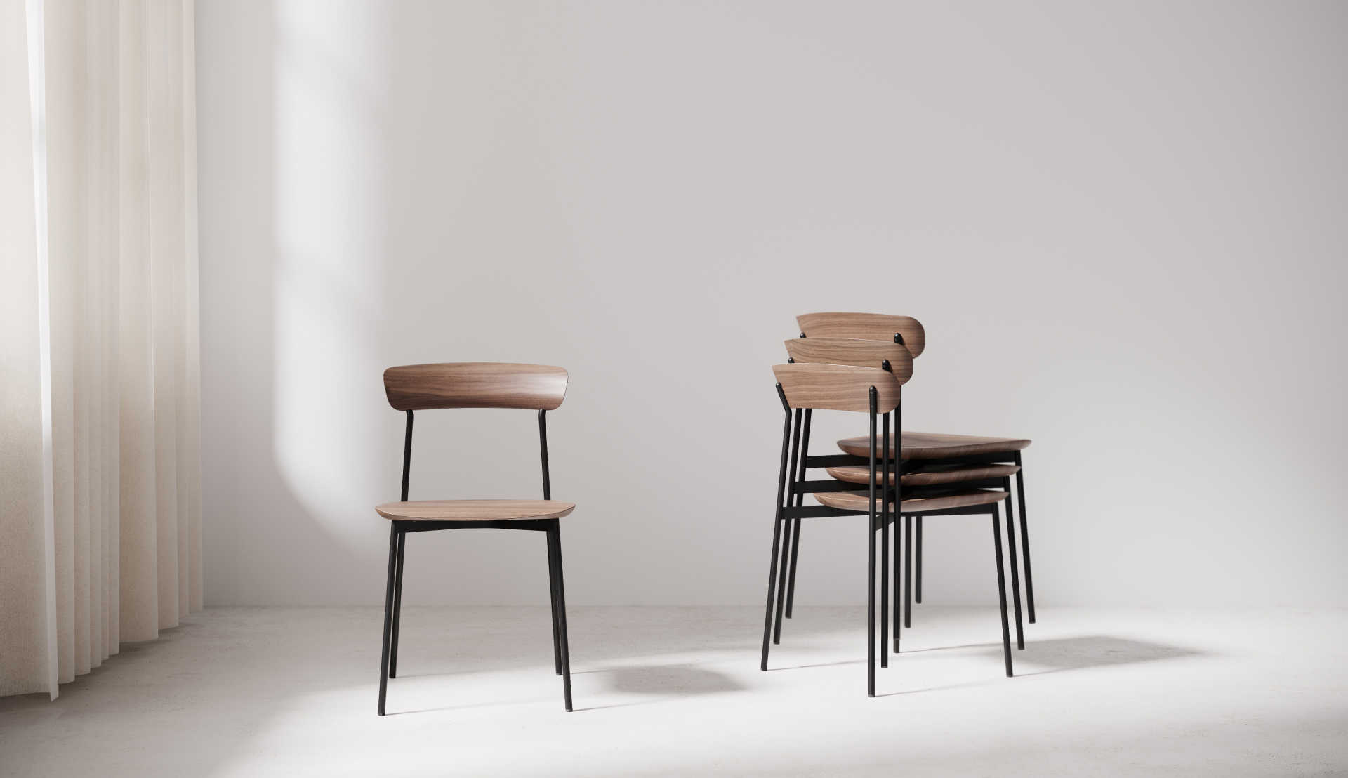 Обеденный стул Crawford W Stellar Works CR-S210-WD - Вид №15