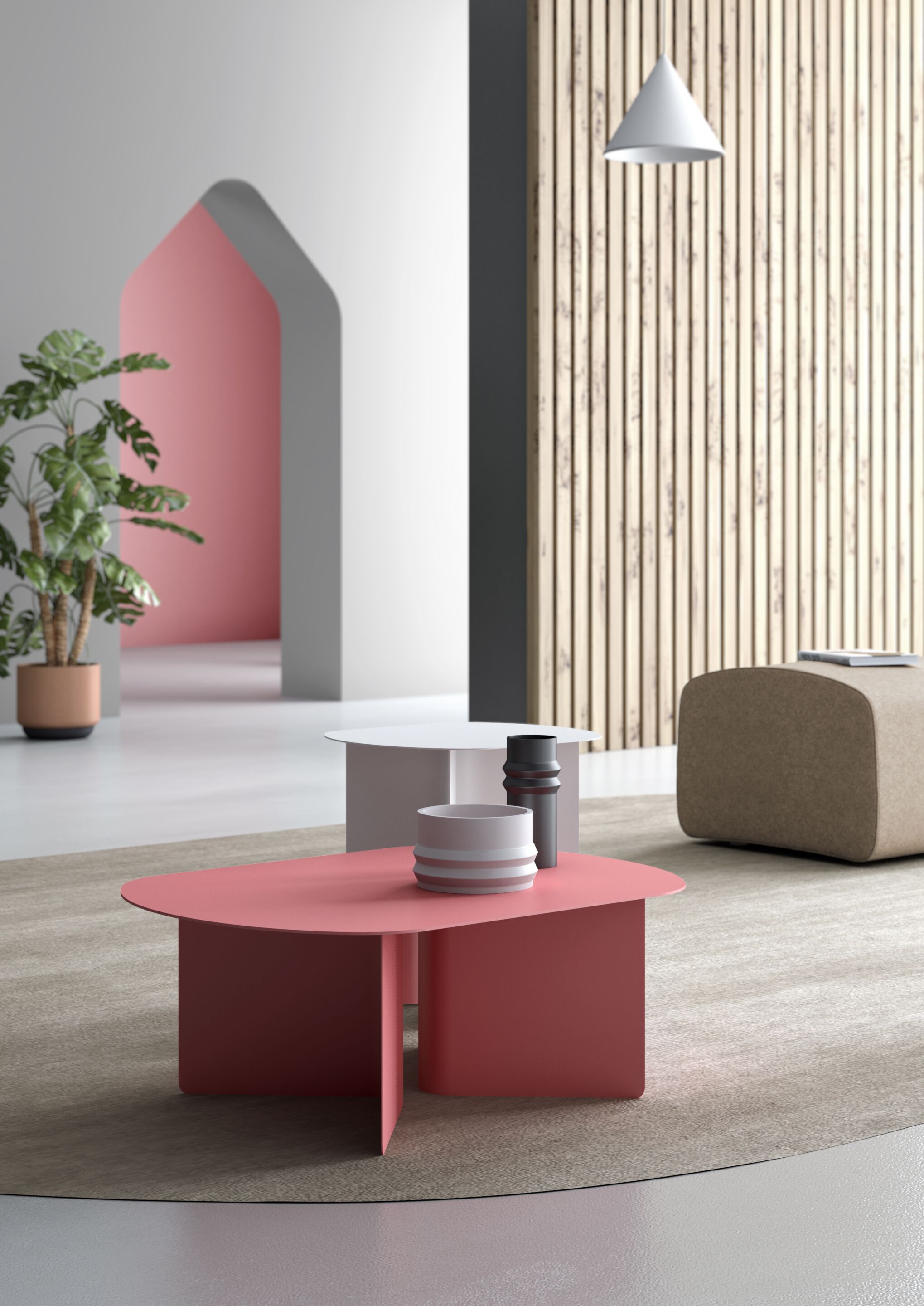 Металлический овальный журнальный столик Leyform SLIM ARCH-00055298 - Вид №2