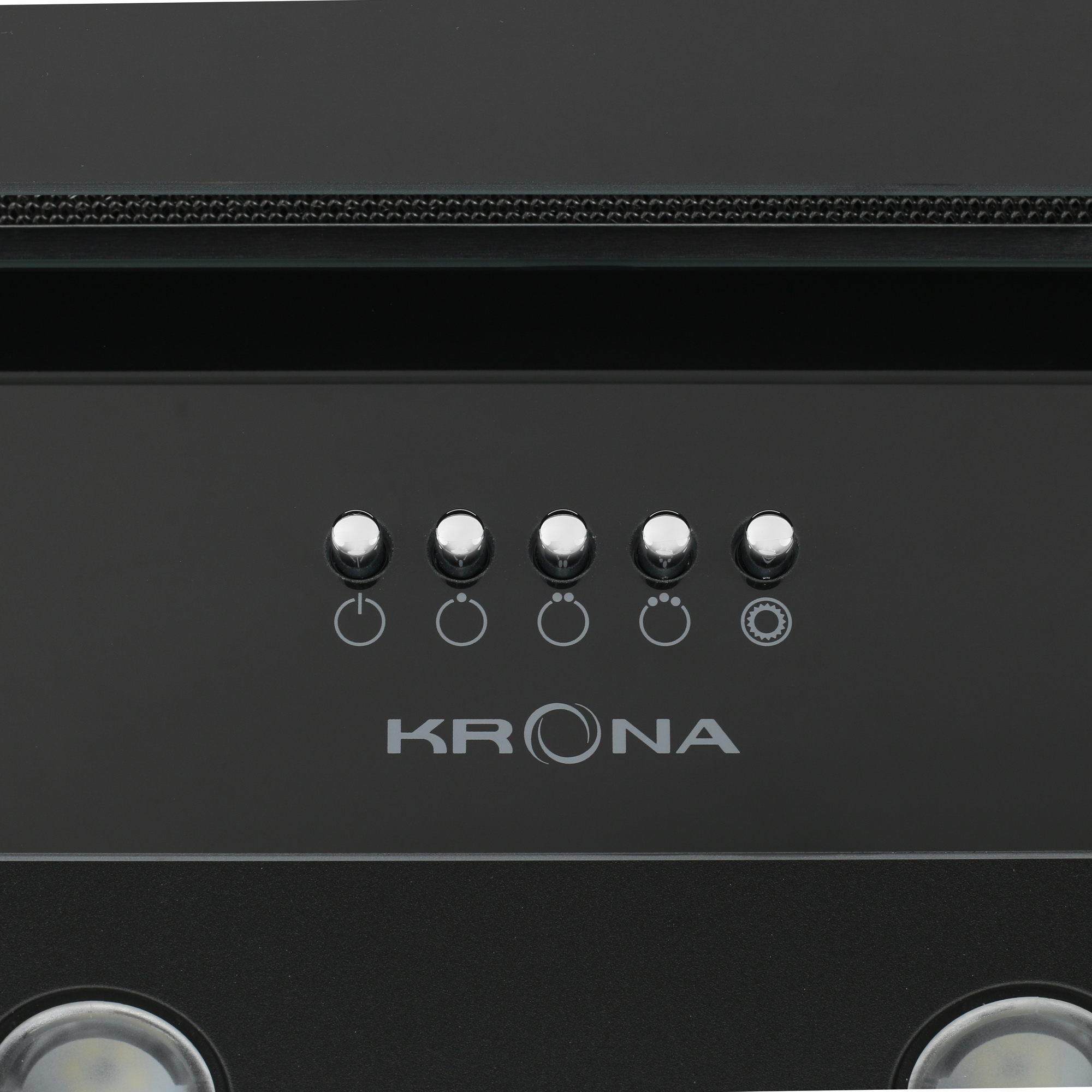 1611856 Вытяжка наклонная KRONA ERICA 600 black PB черный/черный STDN-0111585 - Вид №5