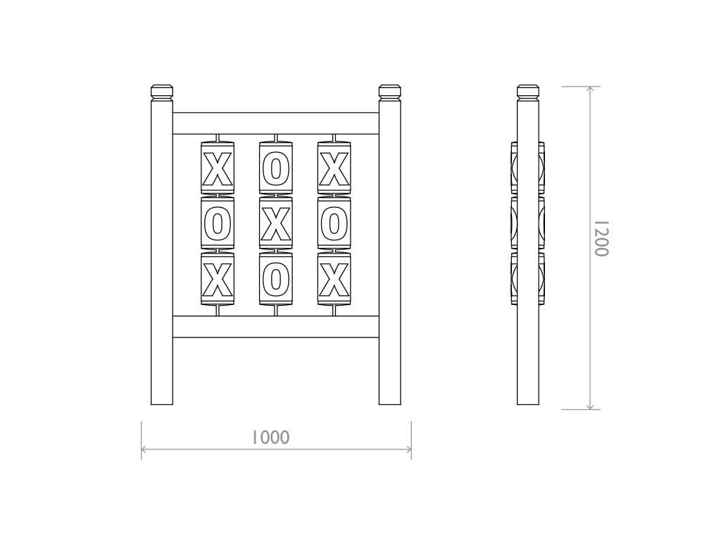 Рециркулированная пластиковая игровая панель EUROCOMITALIA OXO SPINNER ARCH-00048591 - Вид №2