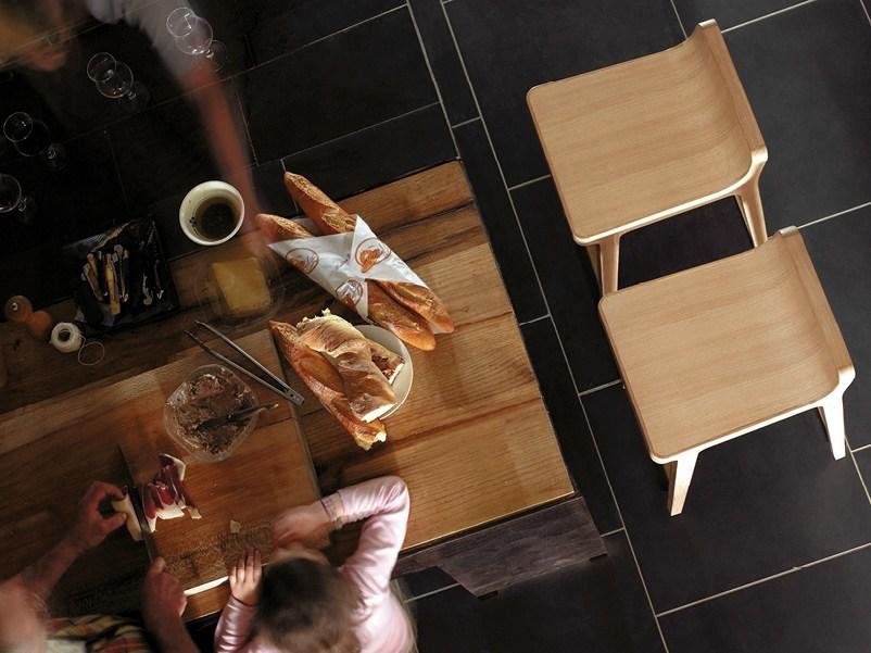 ALKI Барный стул высокий из дуба Emea sun-id-1456681 - Вид №6