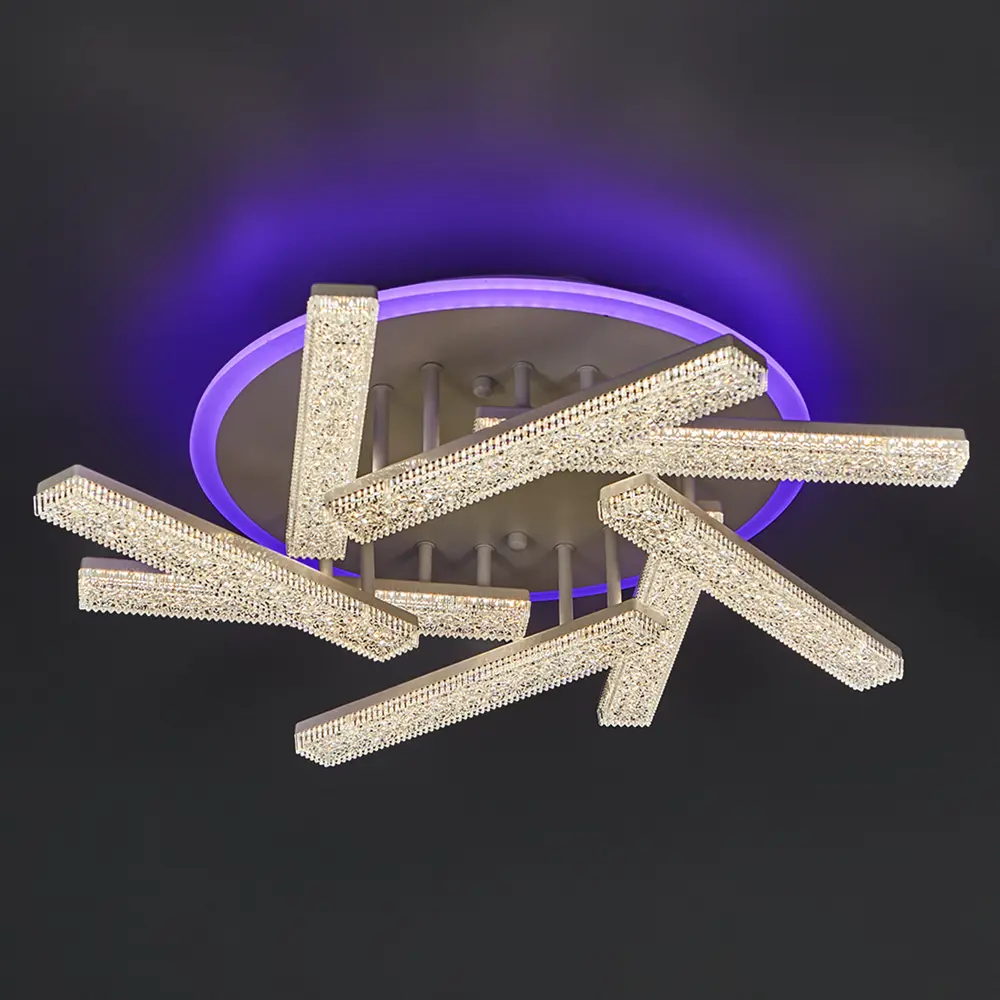 Люстра потолочная De City Оскар 8x10 Вт+22 Вт RGB LED 220 В с пультом управления 88038422 STLM-2001293  - Вид №20