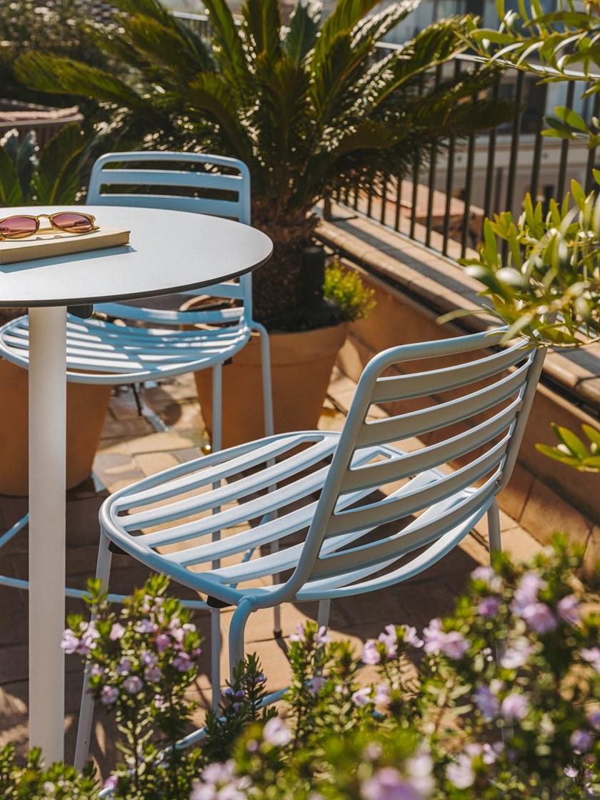 ENEA Садовый стул из стали с подставкой для ног Street sun-id-1502457 - Вид №9
