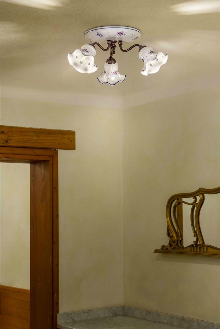 FERROLUCE Керамический потолочный светильник с фиксированным кронштейном Chieti C171 - Вид №1