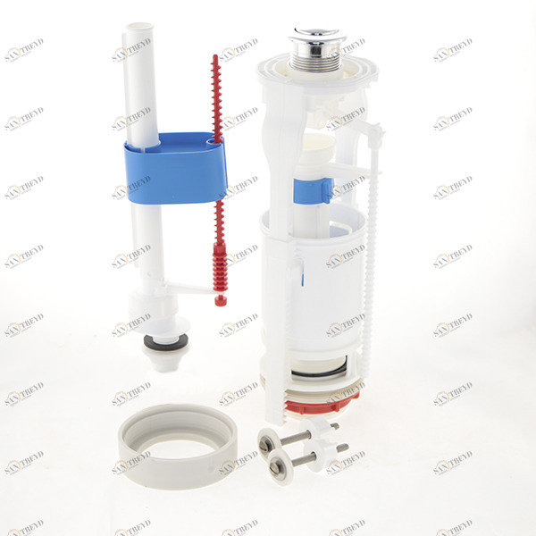 Арматура Ани Пласт с нижней подводкой 1/2 пластик кнопка хром WC6550МL WC6550МL 14149