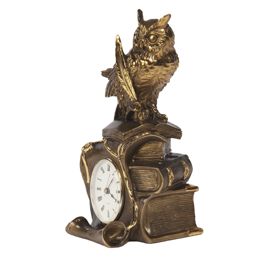 41043 Часы настольные Ученый филин Бронза BOGACHO 4627138243022 - Вид №1
