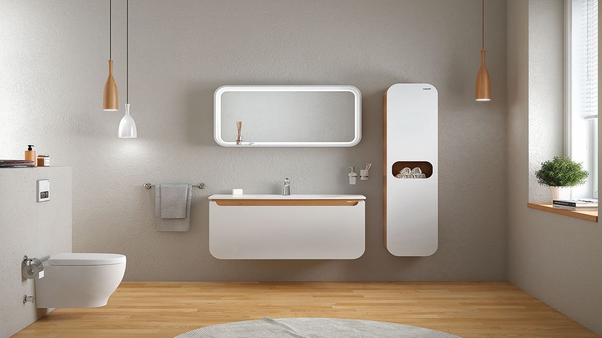 PN0120.01.BDM+DP120 Нижний модуль с раковиной (Дуб) Creavit  - Вид №1