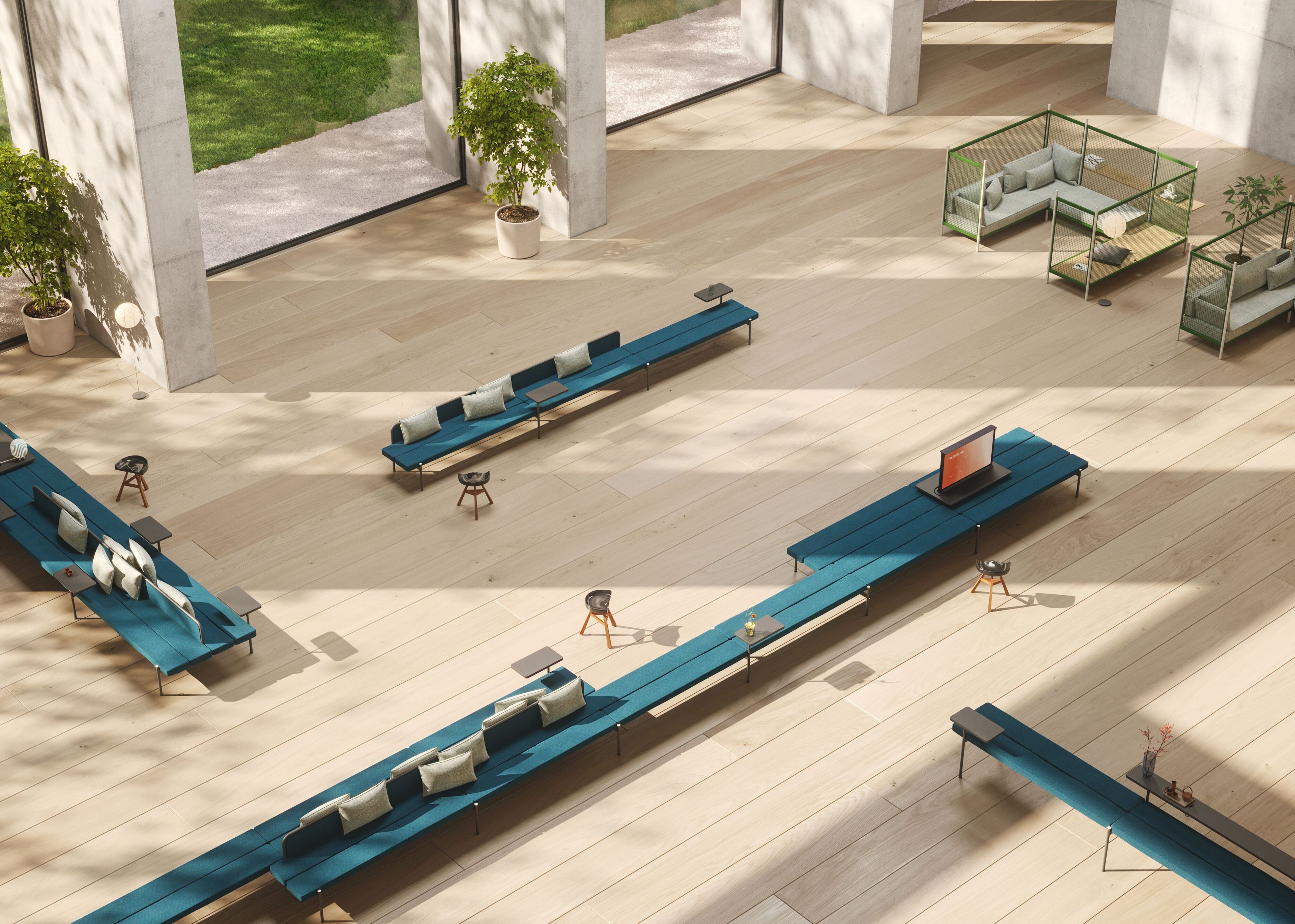 Модульная мягкая скамейка из ткани Established&Sons Island ARCH-00100058 - Вид №37