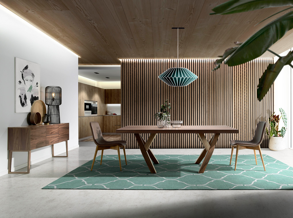 071166 Стул DC788E ножки цвета грецкий орех Angel Cerda  - Вид №2