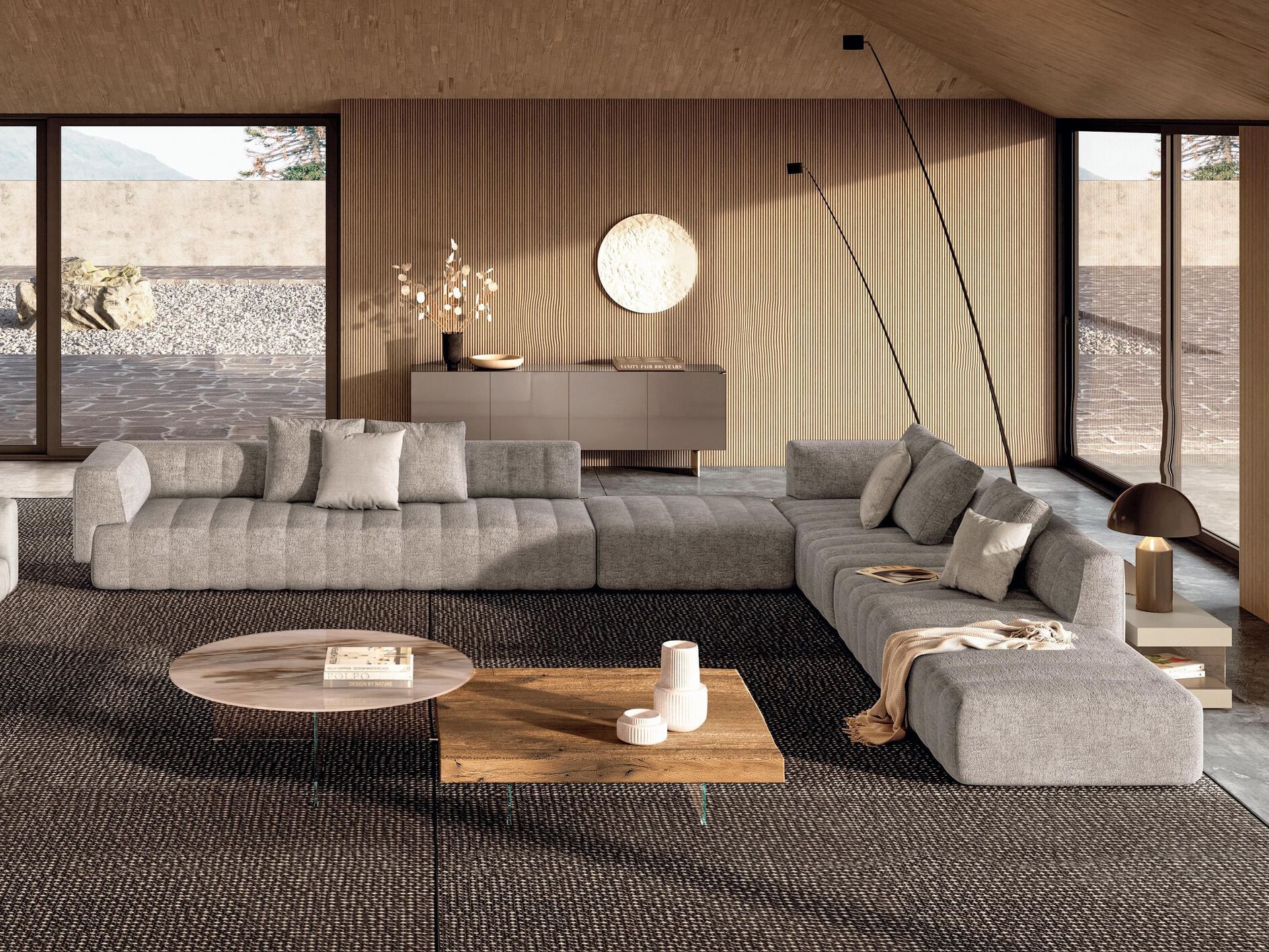 Угловой диван из ткани Lago HERO - 2701 ARCH-00115319