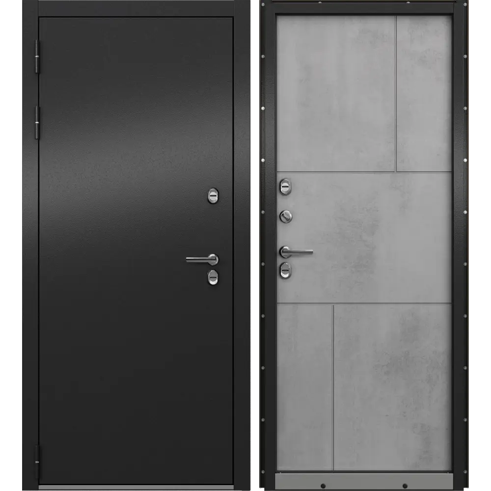 Дверь входная металлическая Крепыш 88x205 см левая серый 89382938 STLM-2195560 МАСТИНО  - Вид №1