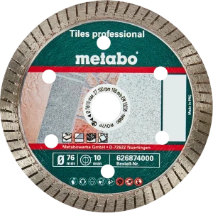 Диск алмазный по плитке и камню Metabo, 626874000, 76x12.7 мм 88111042 STLM-2158953